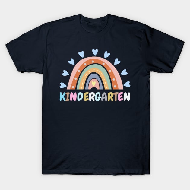 Kindergarten, First day of Kindergarten, First Day Of Preschool, Kindergarten Rainbow Back to School Gift T-Shirt by Hussar